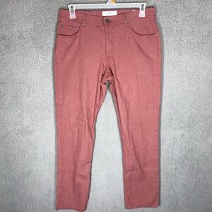 Brax Feel Good Cooper Fancy Red Regular Fit Men's Casual Pants 35 x 32